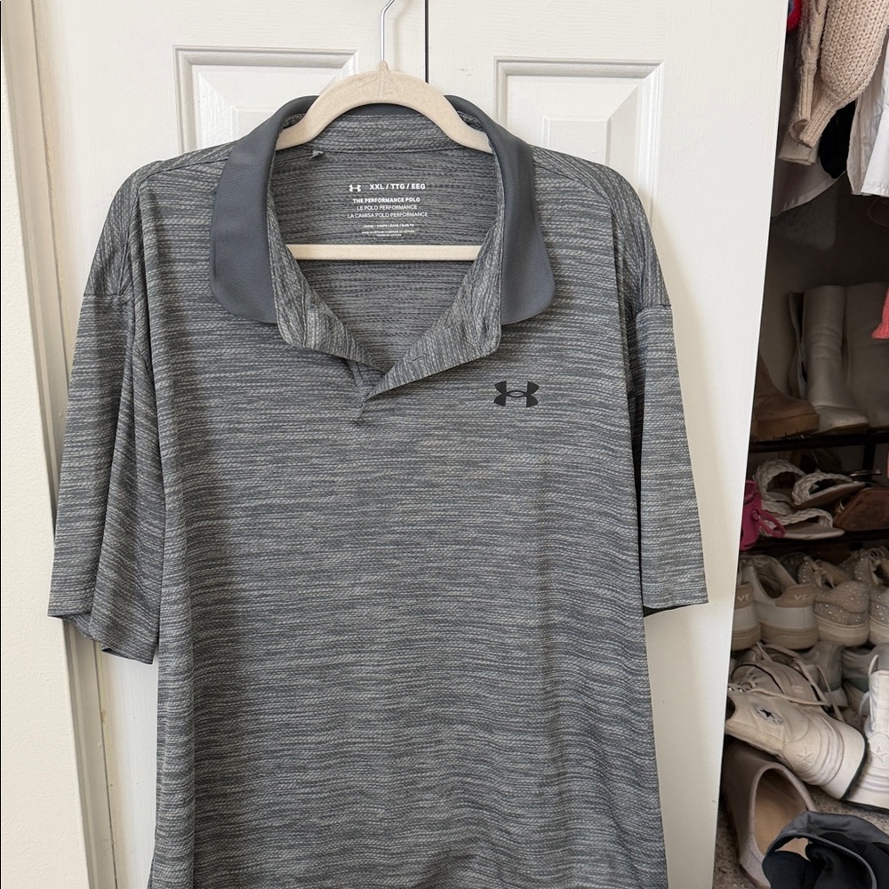 Under Armour Men's Charcoal Polo Shirt